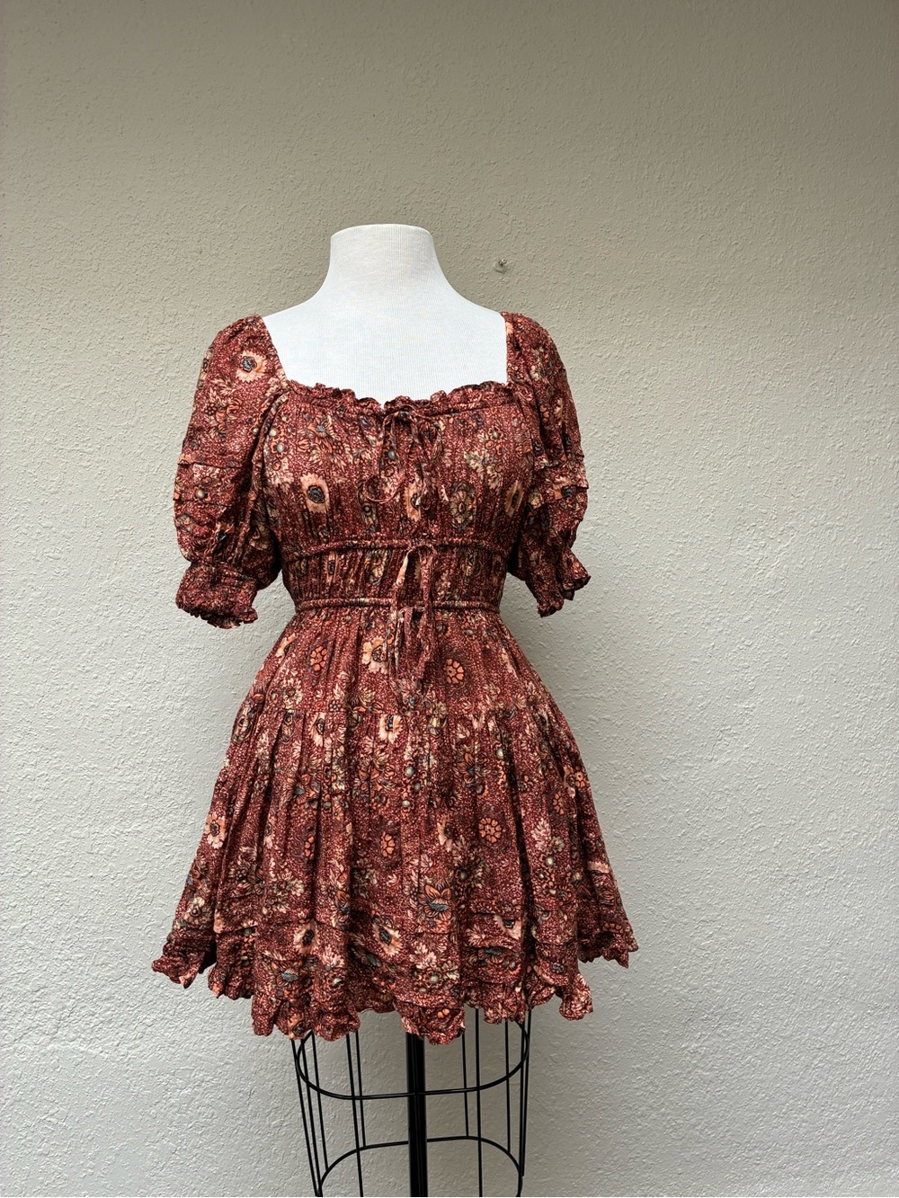 Ulla Johnson Ruffle Floral Mini Dress